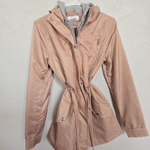 Leith Women's Pink Hooded Jacket
